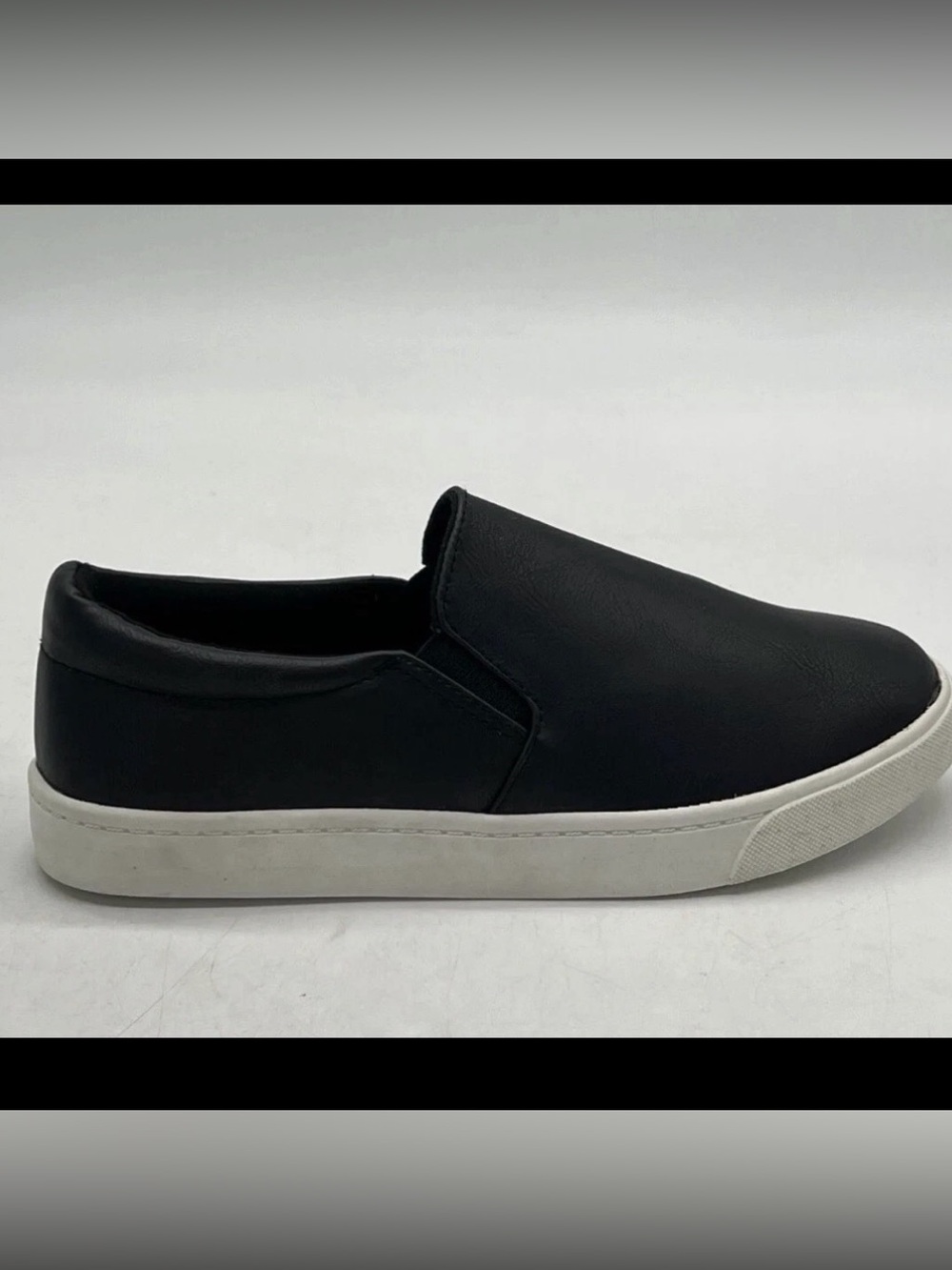 Soda Hike Black Synthetic Slip On Skate Style Sneakers Women's Size 6 M US